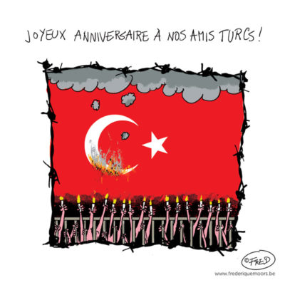 Droits de l'homme bafoué en Turquie.